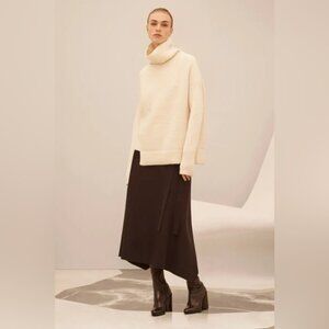 Aritzia | Kendall Jenner BABATON Mika wool Cashmere Cream Sweater Funnel Neck M